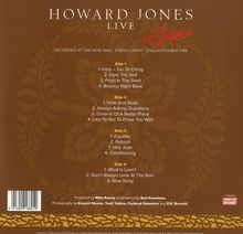 Howard Jones (New Wave): Live In Japan (remastered) (Limited Edition) (Yellow &amp; Red Vinyl), 2 LPs