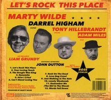 Ein Albumcover mit gelbem Hintergrund zeigt schwarze Porträts und rot-schwarze Texte. Zu lesen sind Songtitel und Musiker.