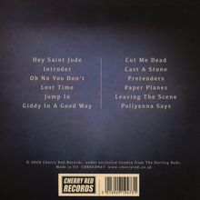 Eine Titelliste mit Songs wie "Hey Saint Jude" und "Cut Me Dead". Unten ein Logo von Cherry Red Records.