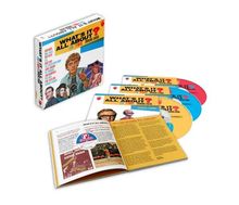 Titel: "WHAT'S IT ALL ABOUT?" Boxset mit mehreren Discs und einem Begleitheft. Enthält Bilder und Texte zu verschiedenen Themen.
