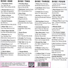 DISC ONE: 1. Thompson Twins, 2. Simply Red, 3. When In Rome, 4. Scarlet Fantastic... DISC TWO: 1. Pet Shop Boys, 2. Electronic...