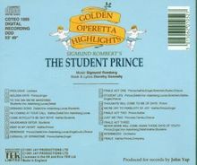 Sigmund Romberg (1887-1951): The Student Prince (Ausz.), CD