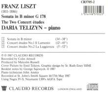 Franz Liszt (1811-1886): Klaviersonate  h-moll, CD