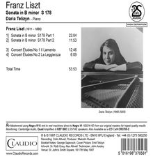 Franz Liszt (1811-1886): Klaviersonate  h-moll, DVD-Audio