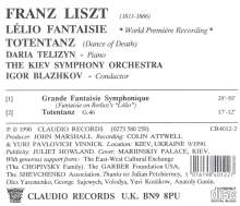 Franz Liszt (1811-1886): Grande Fantaisie symphonique über "Lelio" von Berlioz für Klavier &amp; Orchester, CD