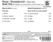 Ibuki Trio - Piano Trios by Ravel &amp; Schostakowitsch, DVD-Audio