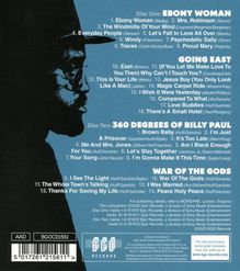 Disc One: EBONY WOMAN, Disc Two: 360 DEGREES OF BILLY PAUL, WAR OF THE GODS. Silhouette eines Mannes mit Hut.