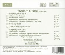 Edmund Rubbra (1901-1986): Symphonien Nr.3 &amp; 4, CD