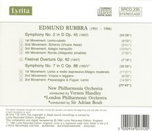 Edmund Rubbra (1901-1986): Symphonien Nr.2 &amp; 7, CD