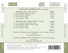 Lennox Berkeley (1903-1989): Symphonien Nr.1 &amp; 2, CD