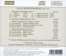 Alan Rawsthorne (1905-1971): Klavierkonzerte Nr.1 &amp; 2, CD