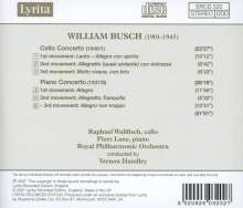 William Busch (1901-1945): Cellokonzert, CD