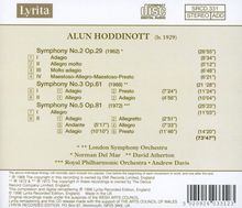 Alun Hoddinott (geb. 1929): Symphonien Nr.2,3,5, CD