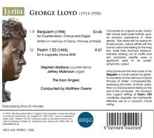 George Lloyd (1913-1998): Requiem für Countertenor,Chor,Orgel, CD