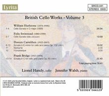 Frank Bridge (1879-1941): British Cello Works Volume 3, CD