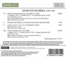 Edmund Rubbra (1901-1986): Sinfonia concertante op.38, CD