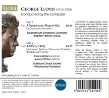 George Lloyd (1913-1998): A Symphonic Mass, 2 CDs