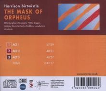 Harrison Birtwistle (1934-2022): The Masque of Orpheus, 3 CDs