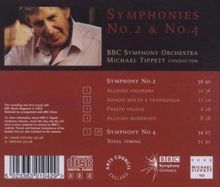 Michael Tippett (1905-1998): Symphonien Nr.2 &amp; 4, CD