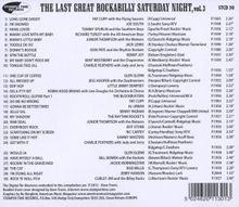 The  Last Great Rockabilly Saturday Night Vol.3, CD