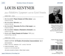Louis Kentner - Balakireff, Liapunov, Liszt, 2 CDs