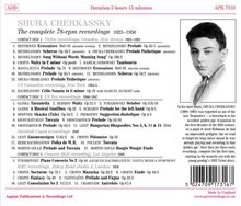 Shura Cherkassky - The complete 78-rpm Recordings 1923-1950, 3 CDs