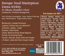 Emma Kirkby - Baroque Vocal Masterpieces, CD