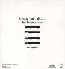 Simeon ten Holt (1923-2012): Canto Ostinato XL (180g), 2 LPs