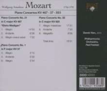 Wolfgang Amadeus Mozart (1756-1791): Klavierkonzerte Nr.1,21,25, CD