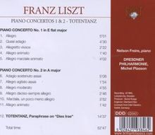 Franz Liszt (1811-1886): Klavierkonzerte Nr.1 &amp; 2, CD