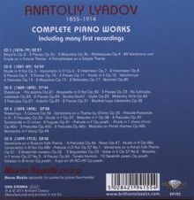 Anatoly Liadow (1855-1914): Sämtliche Klavierwerke, 5 CDs