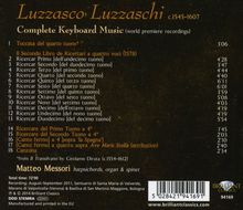Luzzasco Luzzaschi (1545-1607): Sämtliche Werke für Tasteninstrumente, CD