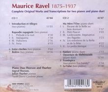 Maurice Ravel (1875-1937): Werke für 2 Klaviere &amp; Klavier 4-händig, 2 CDs