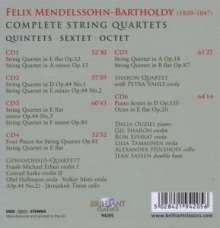 Felix Mendelssohn Bartholdy (1809-1847): Sämtliche Streichquartette, 6 CDs