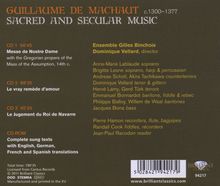 Guillaume de Machaut (1300-1377): Geistliche &amp; Weltliche Musik, 3 CDs