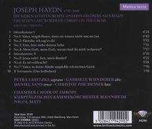 Joseph Haydn (1732-1809): Die sieben letzten Worte unseres Erlösers (Oratorium), CD