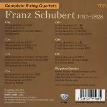 Franz Schubert (1797-1828): Sämtliche Streichquartette, 7 CDs