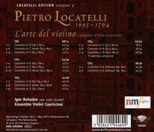 Pietro Locatelli (1695-1764): Violinkonzerte  op.3 Nr.1-12 "L'Arte del Violino", 5 CDs