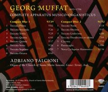 Georg Muffat (1653-1704): Apparatus musico-organisticus, 2 CDs