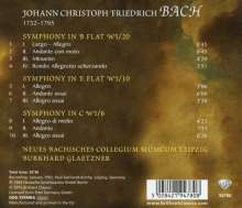 Johann Christoph Friedrich Bach (1732-1795): Symphonien HW I Nr.6,10,20, CD