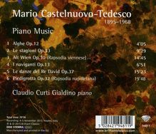 Mario Castelnuovo-Tedesco (1895-1968): Klavierwerke, CD