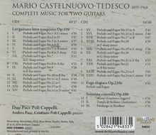 Mario Castelnuovo-Tedesco (1895-1968): Sämtliche Werke für 2 Gitarren, 2 CDs