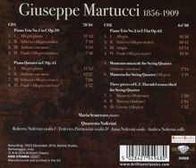 Giuseppe Martucci (1856-1909): Klaviertrios Nr.1 &amp; 2 (op.59 &amp; 62), 2 CDs