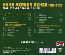 Hans Werner Henze (1926-2012): Kammermusik für Gitarre, CD