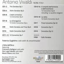 Antonio Vivaldi (1678-1741): Concerti &amp; Sonaten op.1-12, 20 CDs