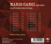 Mario Gangi (1923-2010): 22 Etüden für Gitarre, CD