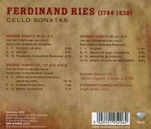 Ferdinand Ries (1784-1838): Cellosonaten opp.20,21,125, CD