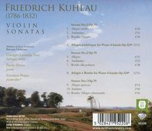 Friedrich Kuhlau (1786-1832): Sonaten für Violine &amp; Klavier Nr.1-3, CD