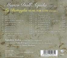 Marco dall'Aquila (1480-1544): Lautenwerke Vol.2 "La Battaglia", CD