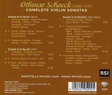 Othmar Schoeck (1886-1957): Violinsonaten op.16, op.46, WoO.22, CD
